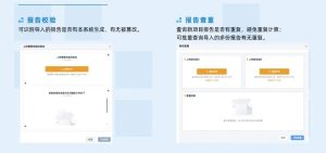 The platform also provides capabilities such as data ledgers, report queries, authenticity verification, report duplication checks, and audit trails. 